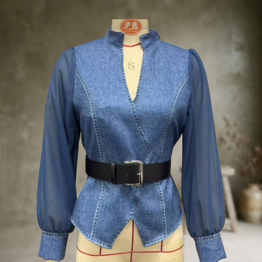 Rox | Chemisier structuré en denim Valerisse pour femme