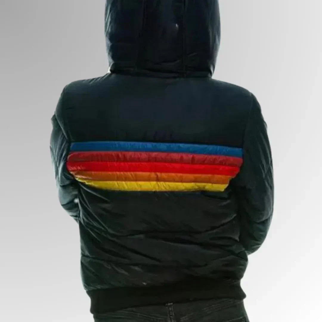 Vicky - Veste matelassée rayée style rétro