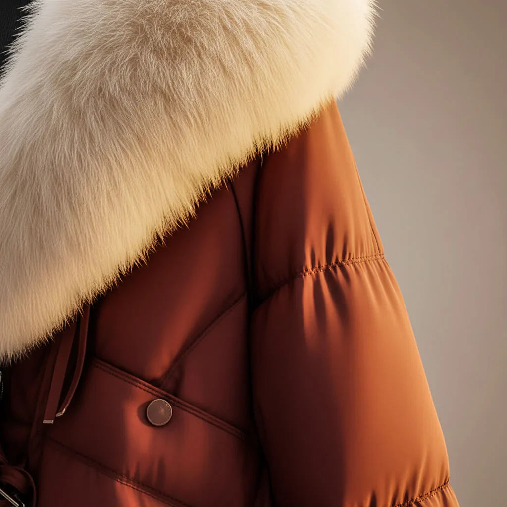 Willow | Manteau Rembourré Col en Fourrure