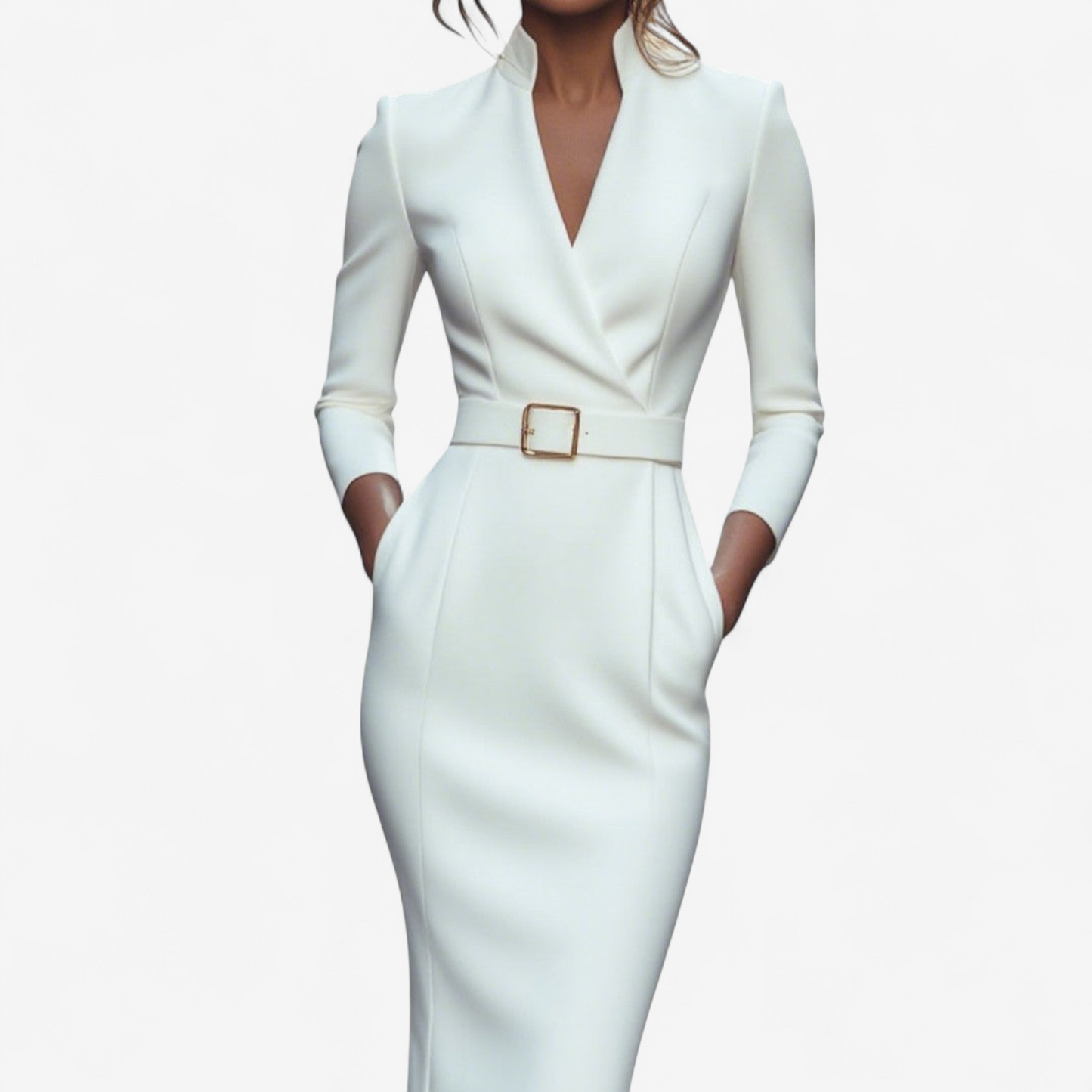 Miriam | Robe Élégante Ceinturée