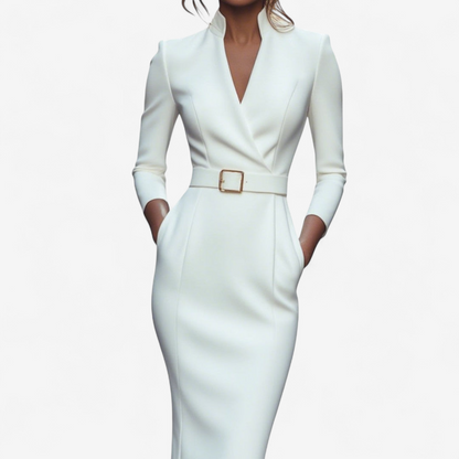 Miriam | Robe Élégante Ceinturée