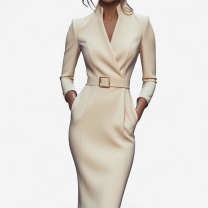 Miriam | Robe Élégante Ceinturée