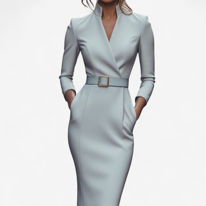 Miriam | Robe Élégante Ceinturée