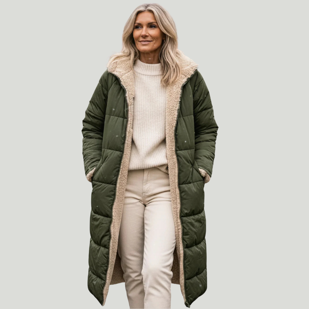 Layla | Manteau long élégant confort premium