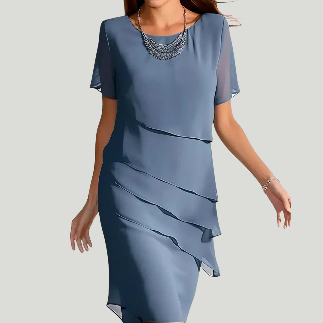 Kendra | Robe Midi À volants