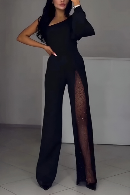 Ines | Combinaison Tendance à Pantalons Amples