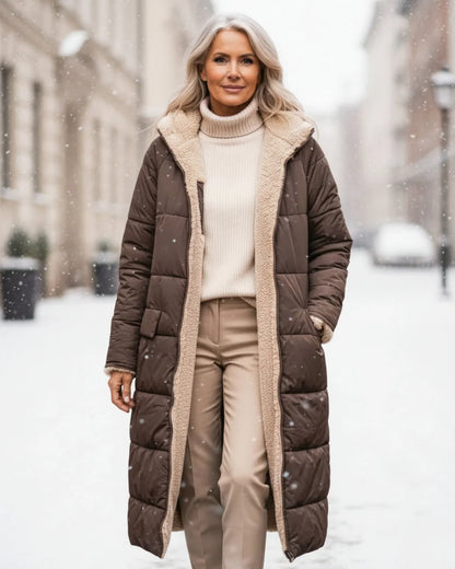 Layla | Manteau long élégant confort premium