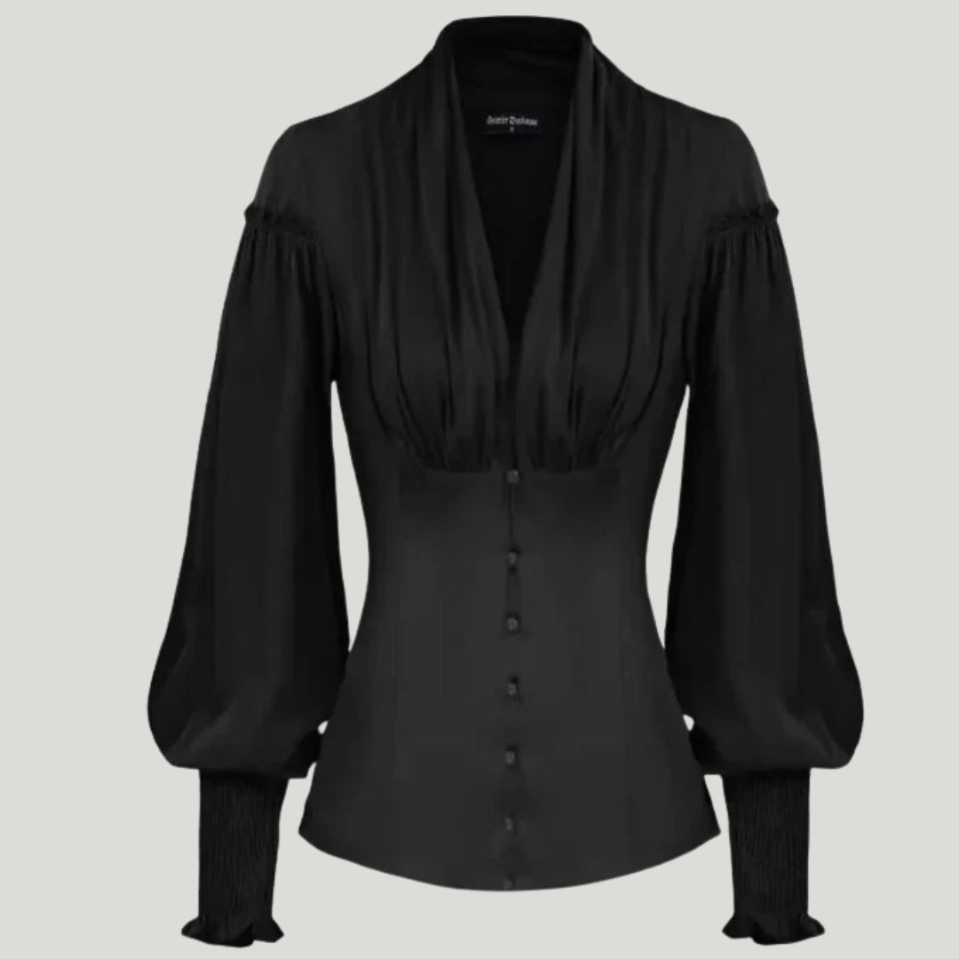 Victoria | Blouse victorienne à col en V