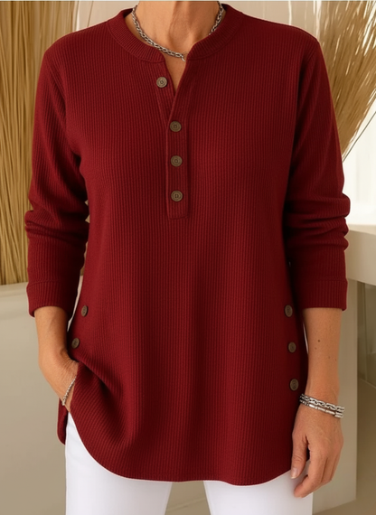 Emmy | blouse unie à manches longues