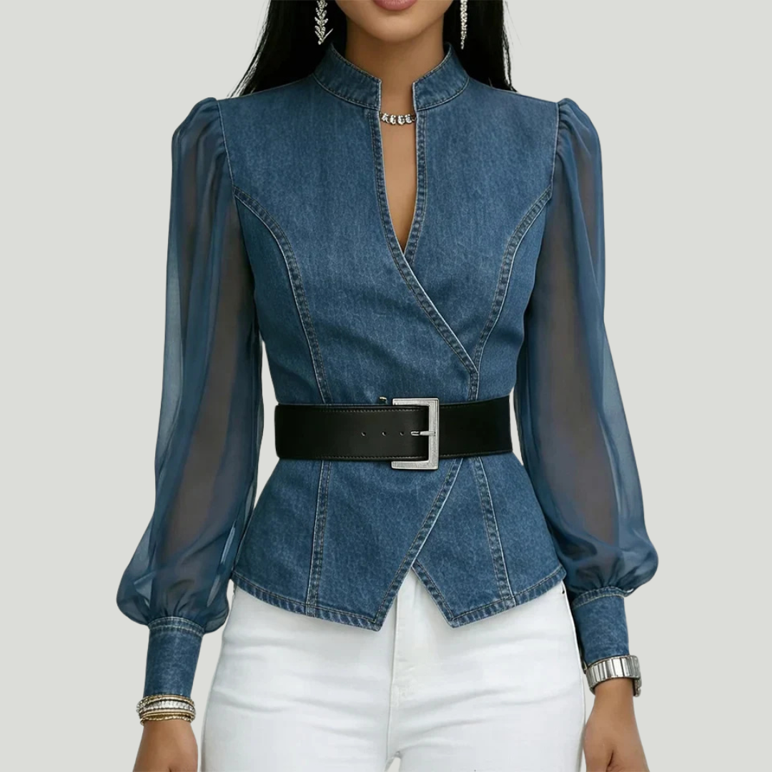 Rox | Chemisier structuré en denim Valerisse pour femme