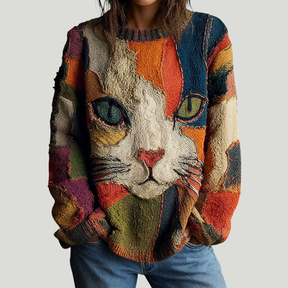 Zaira | Top artistique avec chat