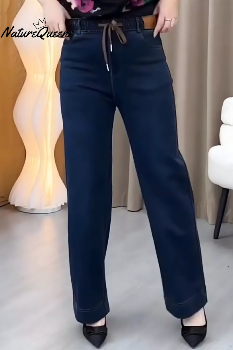 Tyla | Pantalon décontracté en coton stretch avec taille élastique