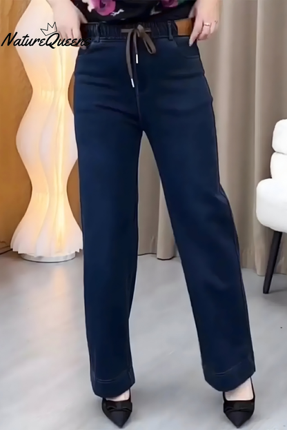 Tyla | Pantalon décontracté en coton stretch avec taille élastique
