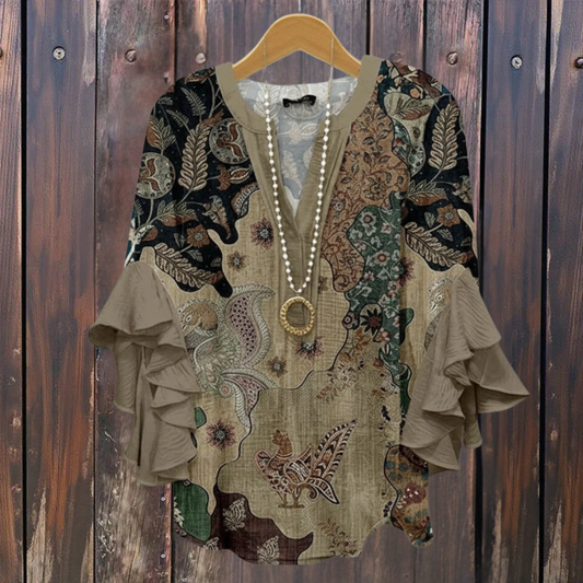 KORNELIA | Blouse élégante avec motifs