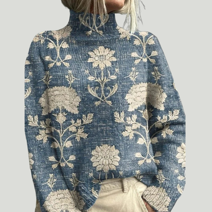 Apolline | Pull Brodé Jardin Sauvage