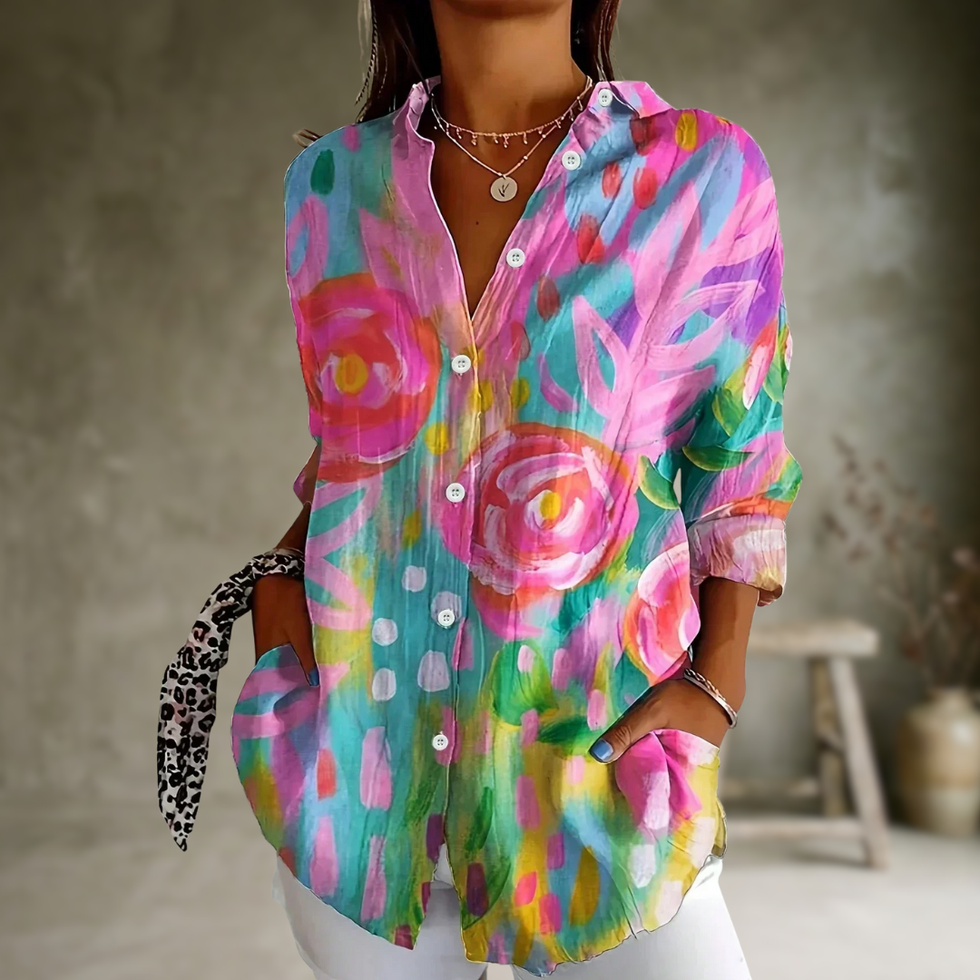 Rina | Blouse avec imprimé coloré