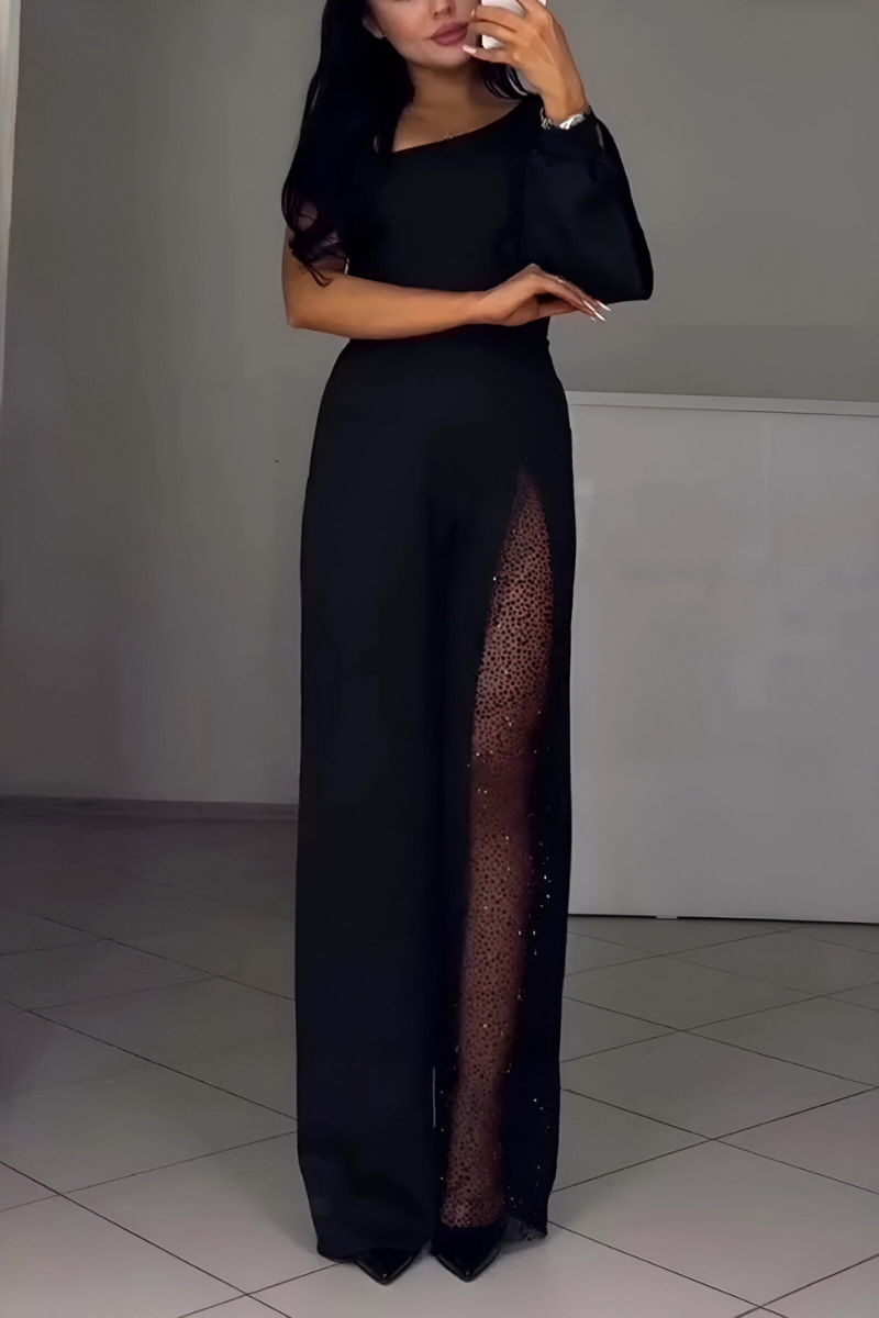 Ines | Combinaison Tendance à Pantalons Amples