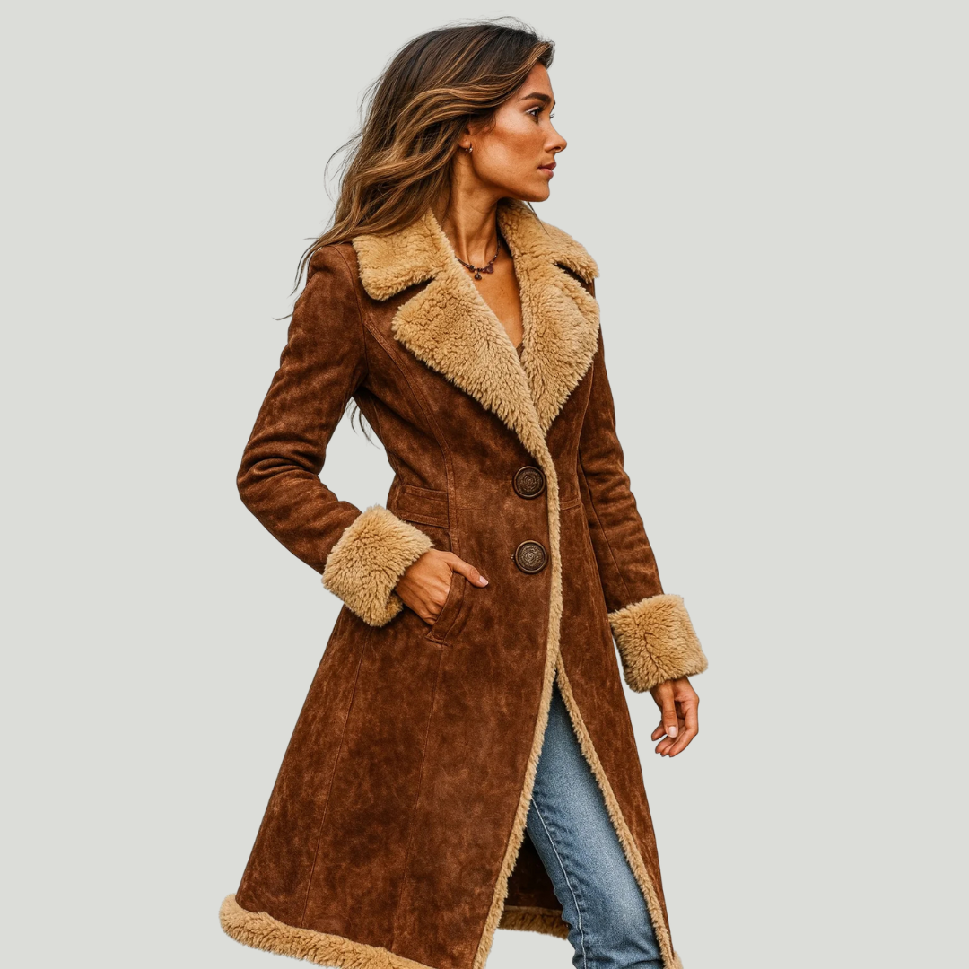 Noëlle | Manteau en Fourrure Douce