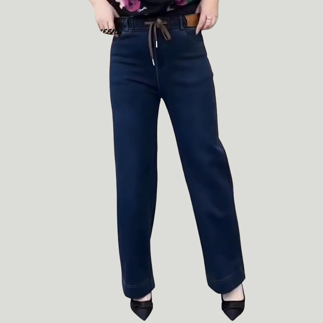 Tyla | Pantalon décontracté en coton stretch avec taille élastique