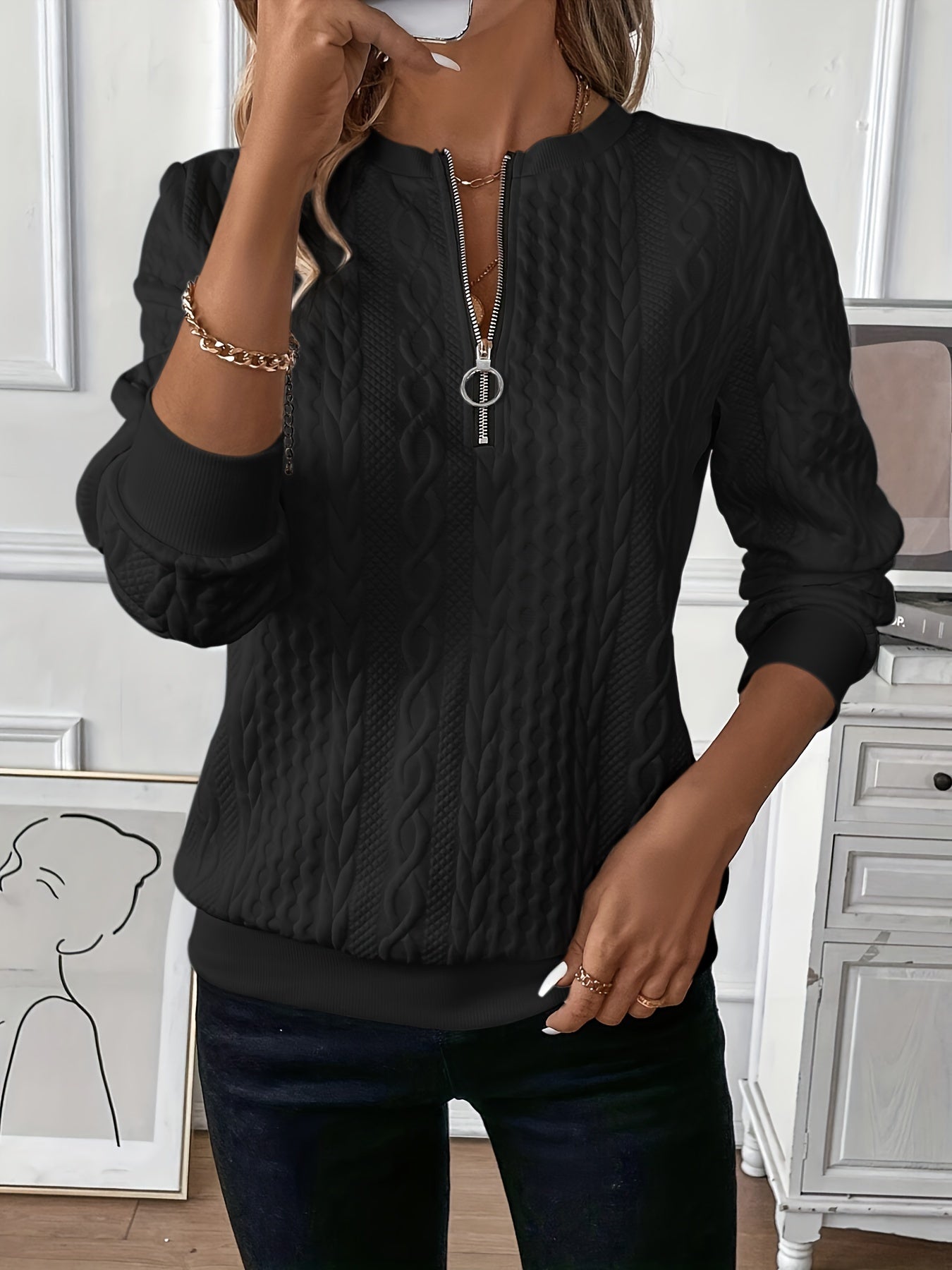 Estelle | Pull zippé pour femme