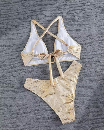 Annemiek | Bikini Boucle métallique Design