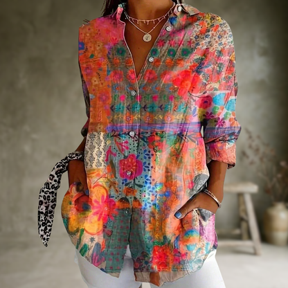 Rina | Blouse avec imprimé coloré