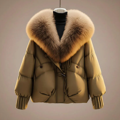Willow | Manteau Rembourré Col en Fourrure