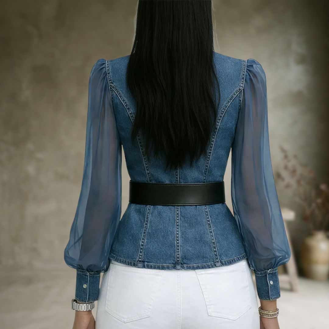 Rox | Chemisier structuré en denim Valerisse pour femme