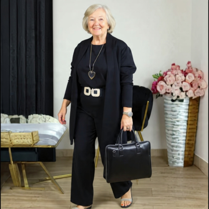 Gabriel | Ensemble de 3 Pièces avec Cardigan Long
