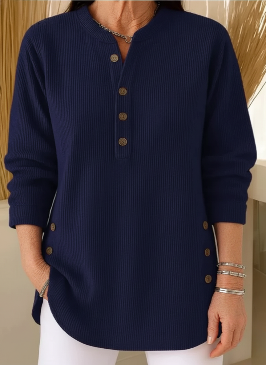 Emmy | blouse unie à manches longues
