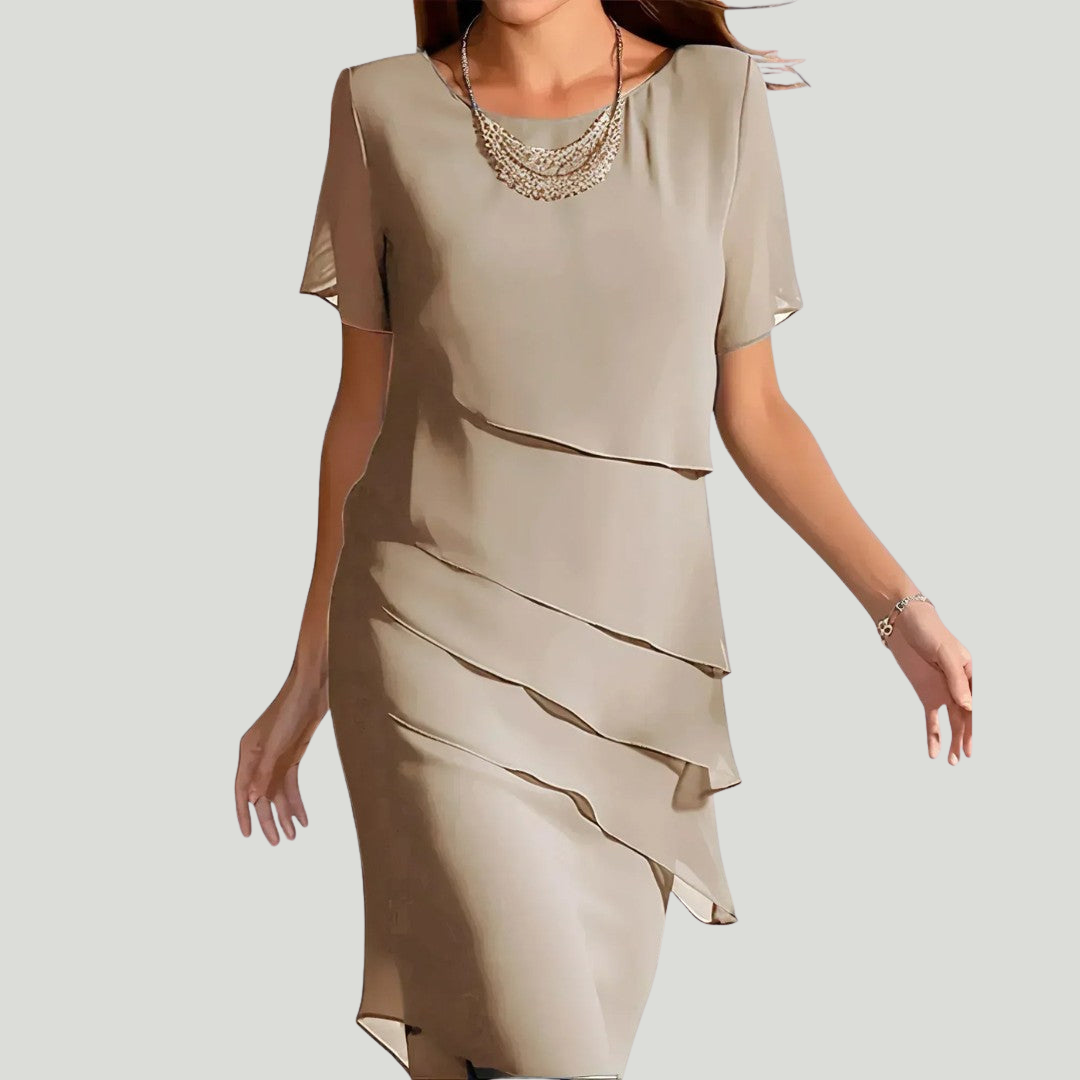 Kendra | Robe Midi À volants
