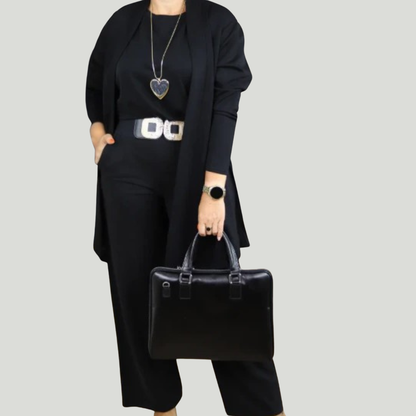 Gabriel | Ensemble de 3 Pièces avec Cardigan Long
