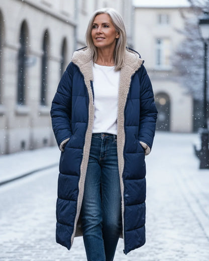 Layla | Manteau long élégant confort premium