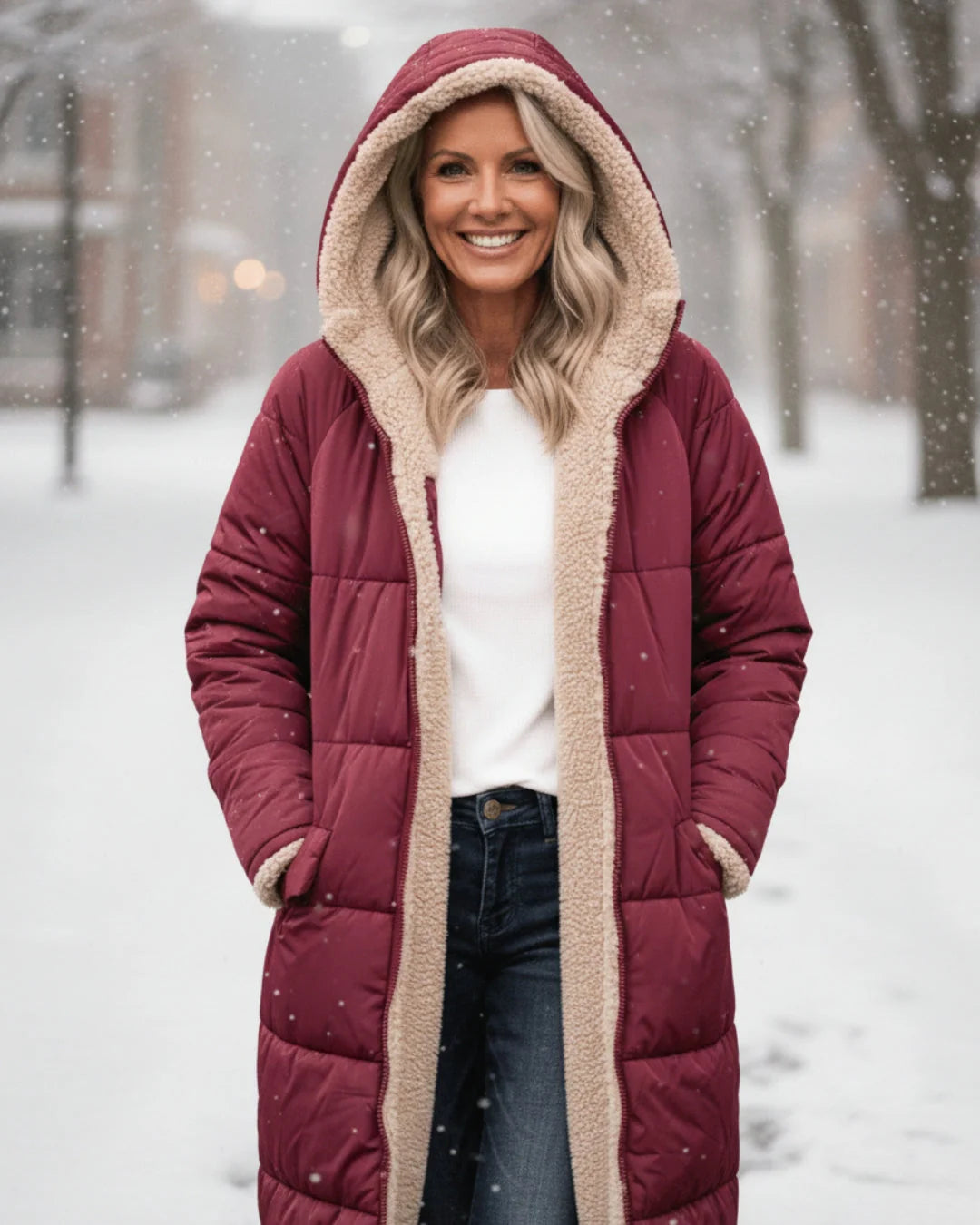 Layla | Manteau long élégant confort premium
