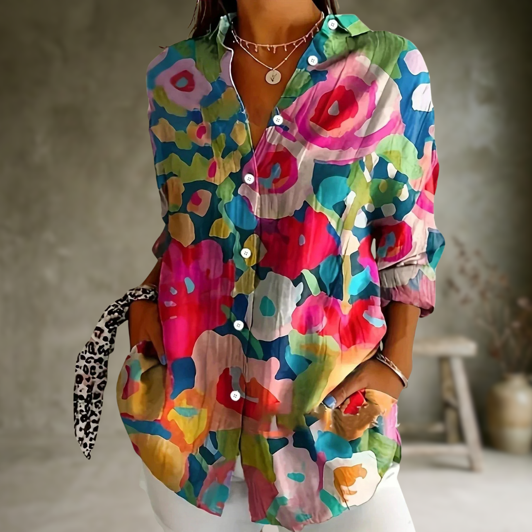 Rina | Blouse avec imprimé coloré
