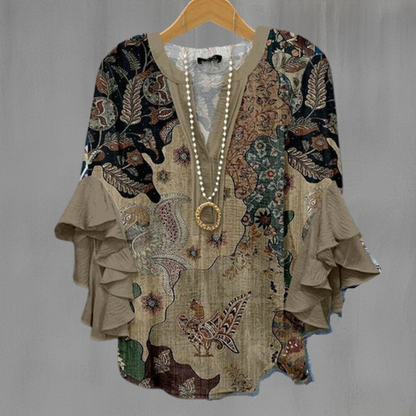 KORNELIA | Blouse élégante avec motifs