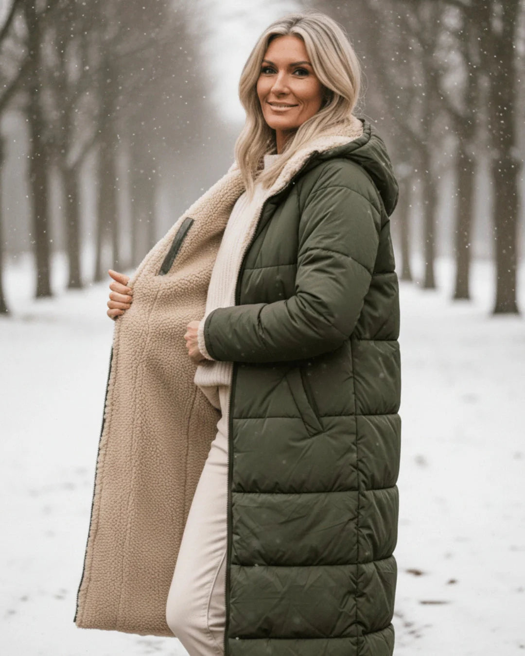 Layla | Manteau long élégant confort premium