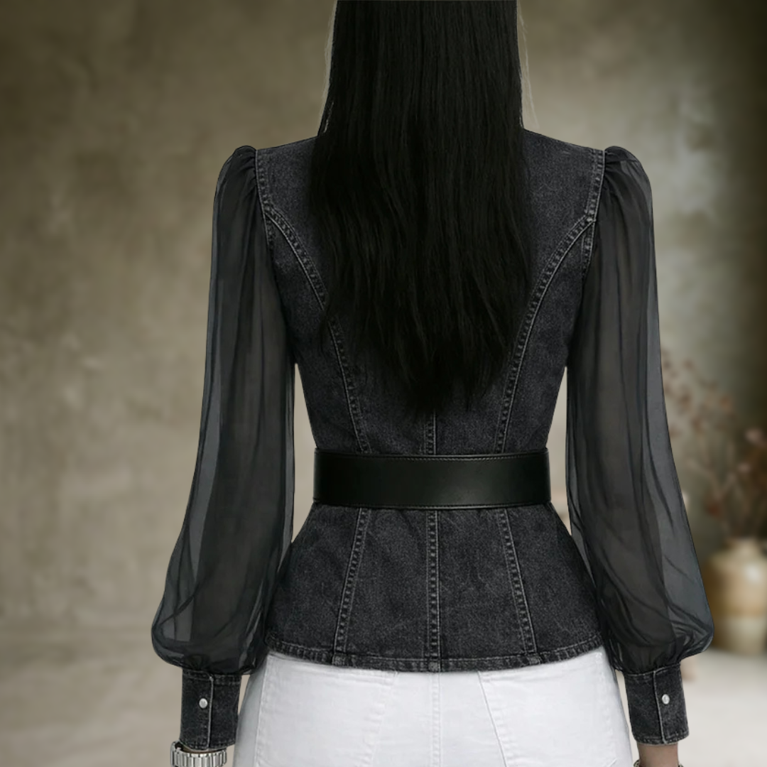 Rox | Chemisier structuré en denim Valerisse pour femme