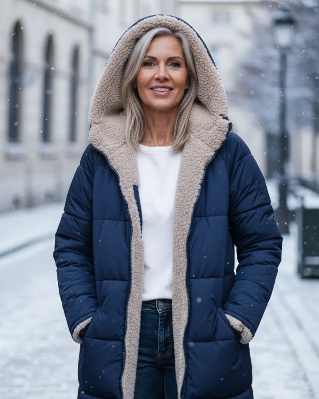 Layla | Manteau long élégant confort premium