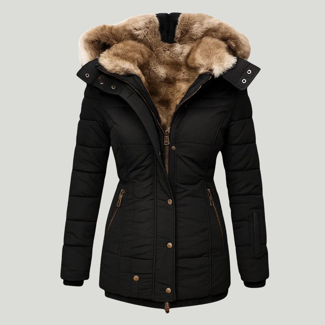 Anna | Manteau d'hiver avec doublure en fourrure