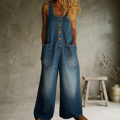 Selma | Combinaison au look denim vintage