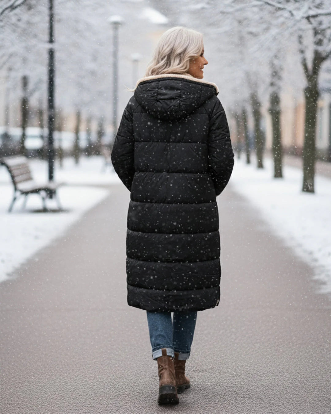 Layla | Manteau long élégant confort premium