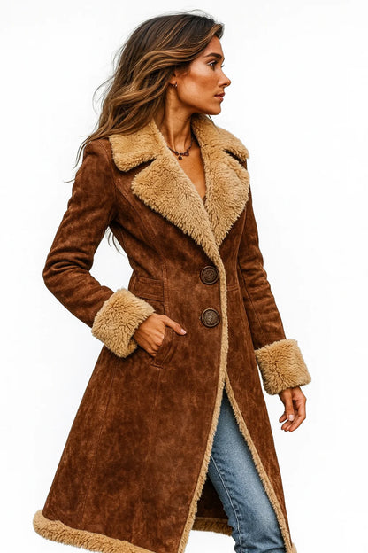 Noëlle | Manteau en Fourrure Douce