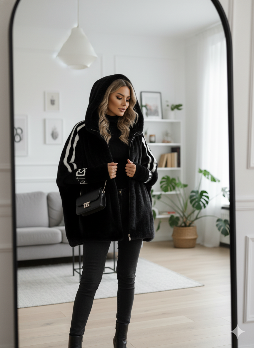 Sandy | Veste décontractée (avec capuche) d’Hiver