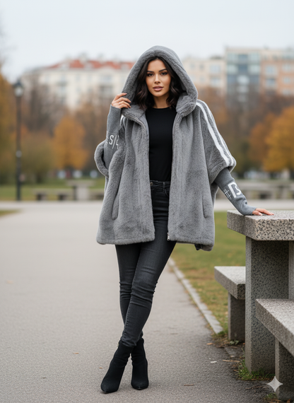 Sandy | Veste décontractée (avec capuche) d’Hiver