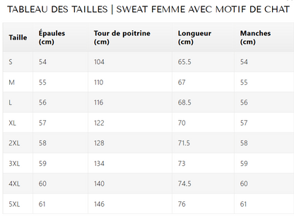 Lunea | Sweat Femme avec Motif de Chat