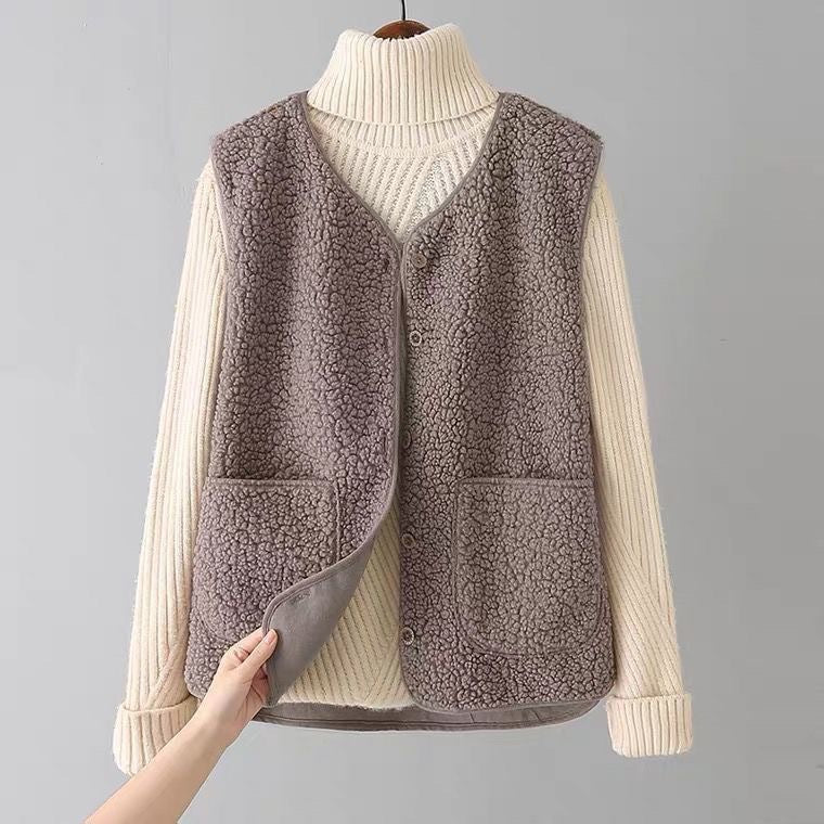 Emma | Cardigan gillet fleece
