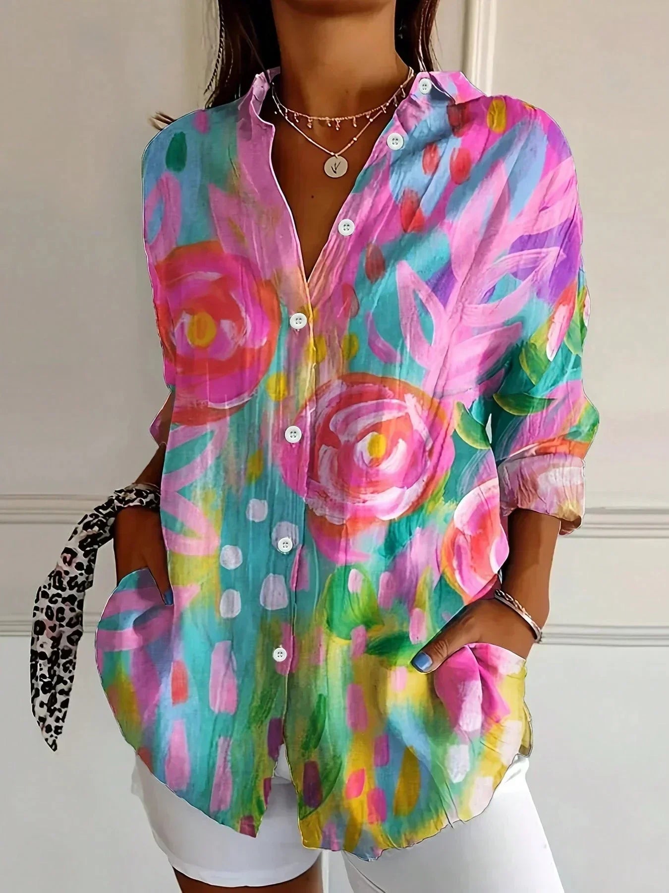 Rina | Blouse avec imprimé coloré