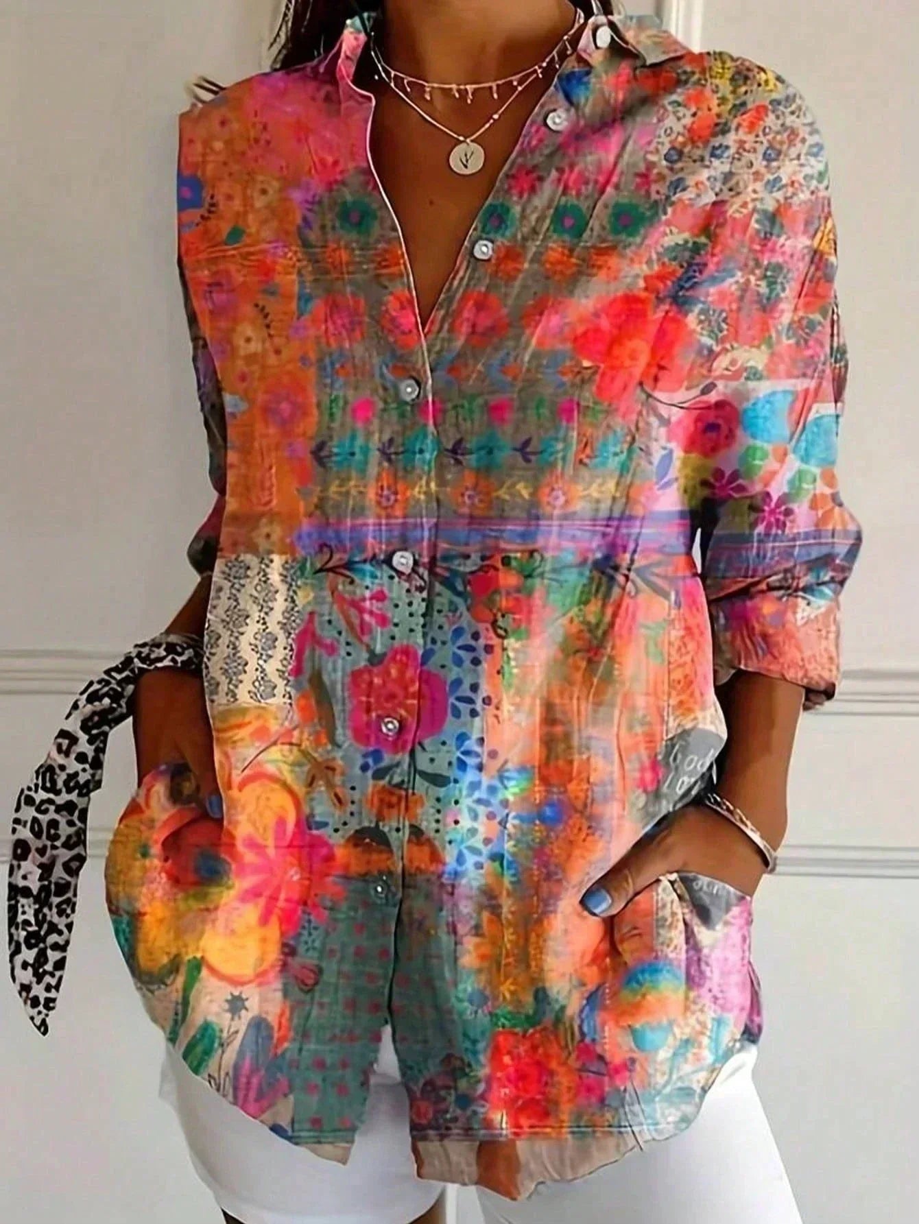 Rina | Blouse avec imprimé coloré