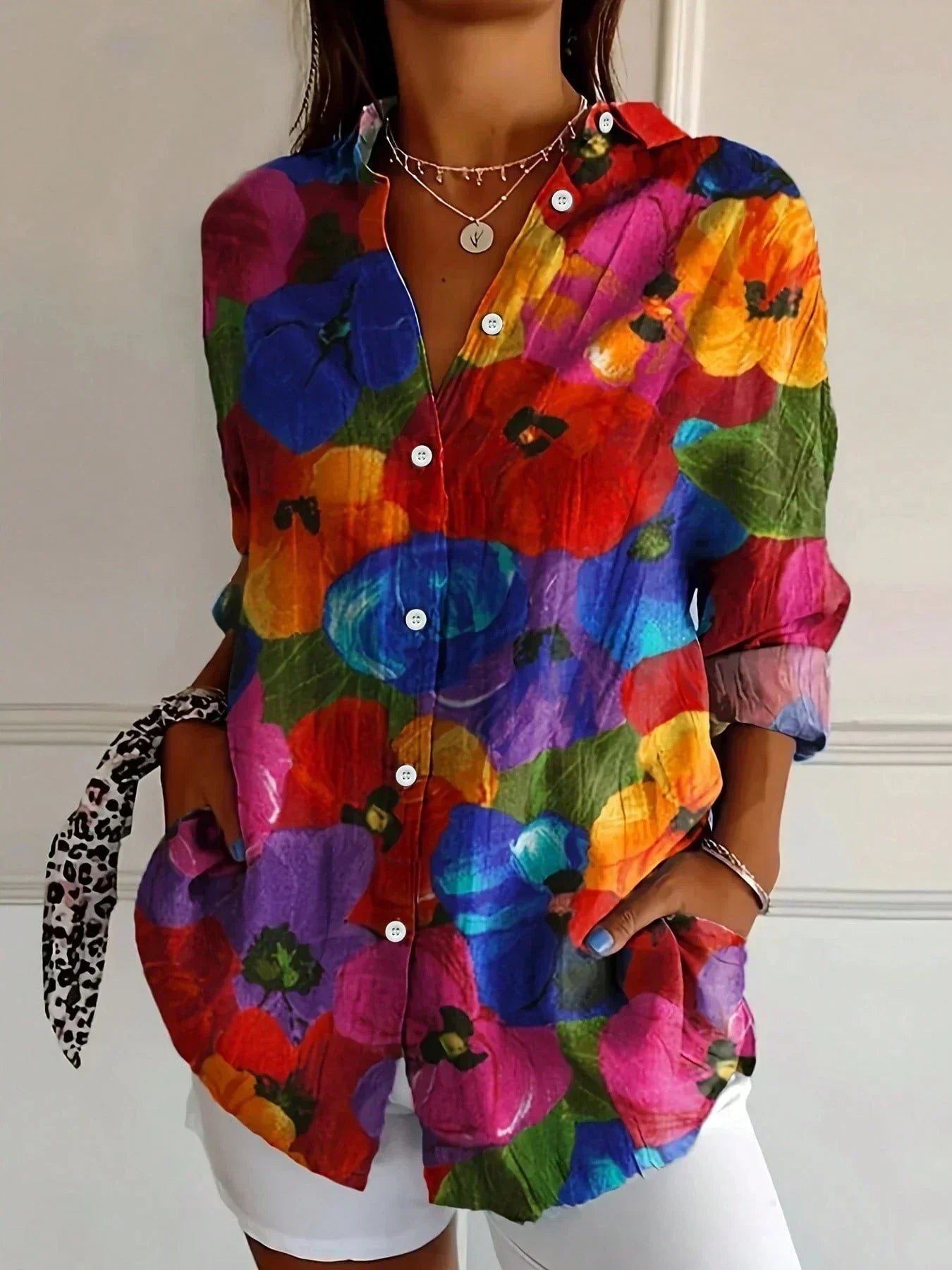 Rina | Blouse avec imprimé coloré